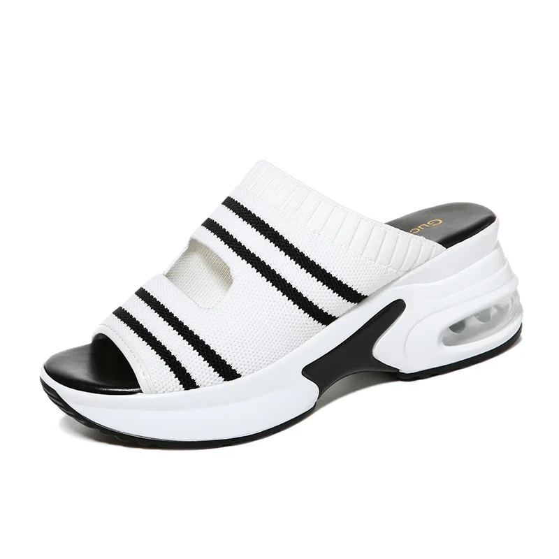 

Тапочки на платформе с открытым носком, одноуровневая женская обувь, женская обувь на платформе