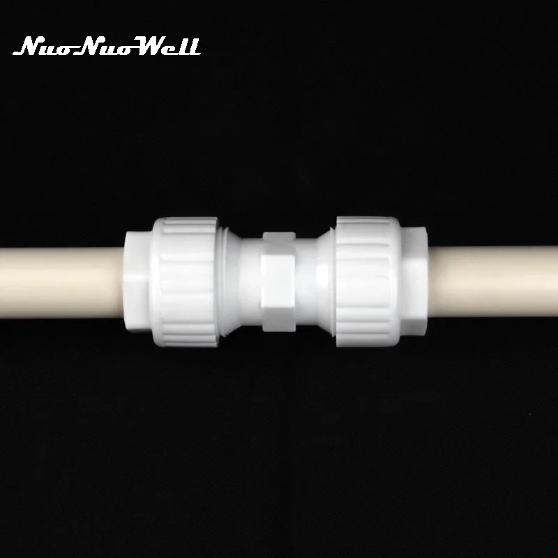 

1pc NuoNuoWell POM 20mm Pipe Straight Connector Repair Quick Connector Water Pipe Fittings Garden Irrigation Watering Adapter