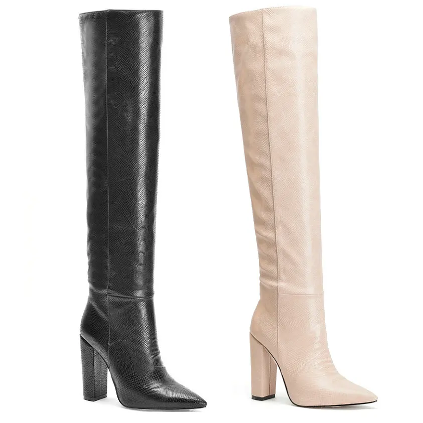 Новинка 2020 года Лидер продаж Брендовая женская обувь Сапоги до колена из