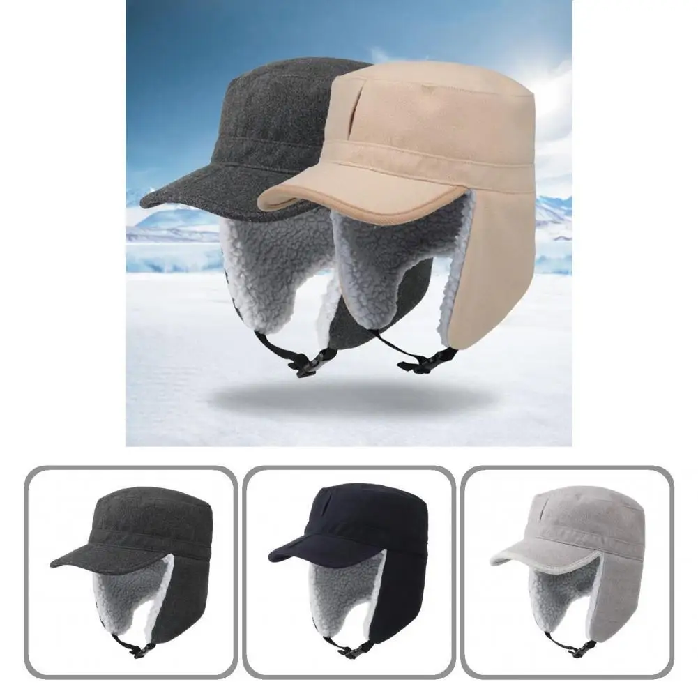 

Windproof Unisex Soft Unisex Keep Warm Lamb Woolen Hat for Cold Weather