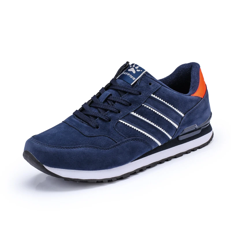 

High Quality Men's Casual Shoes 2021 New Leather Sneakers Spring Breathable Lace-Up Round Head Tenis Flat Shoe Zapatillas Hombre