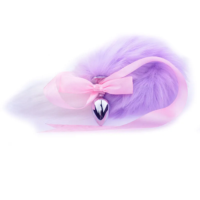 Лисий хвост ухо металлический анальный штекер стимулятор точка G анальная пробка