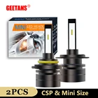 GEETANS автомобильные лампы H4 H1 светодиодный H7 9005 светодиодный 9006 H11 HB2 HB4 Автомобильные фары 2 шт. 60 Вт 8000лм 12 В csp mini 6500k 3000k Противотуманные фары CF