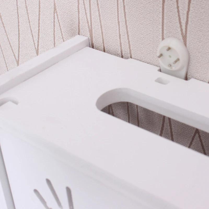 Большая коробка для хранения беспроводного Wi Fi роутера полка из ПВХ панели