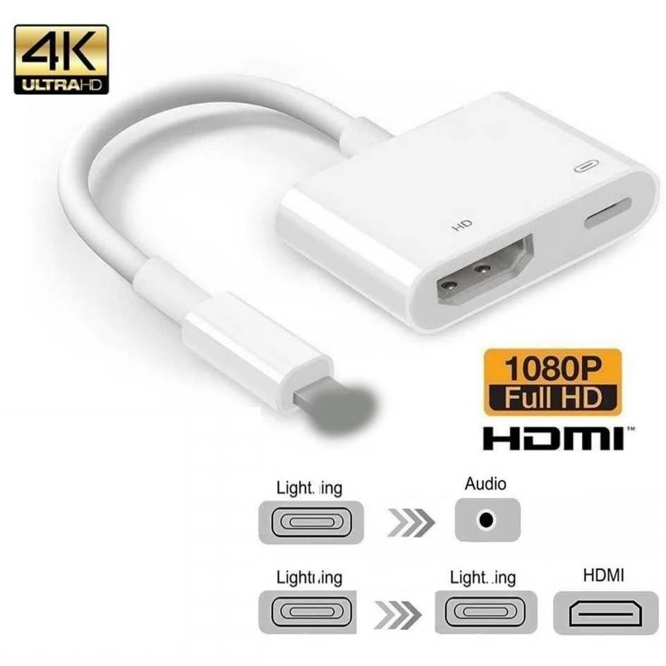 Tonbux 1080P HDMI кабель для освещения Мужской к HDMI Женский кабель HD AV адаптер кабель Поддержка IPad Ipod IPhone IOS