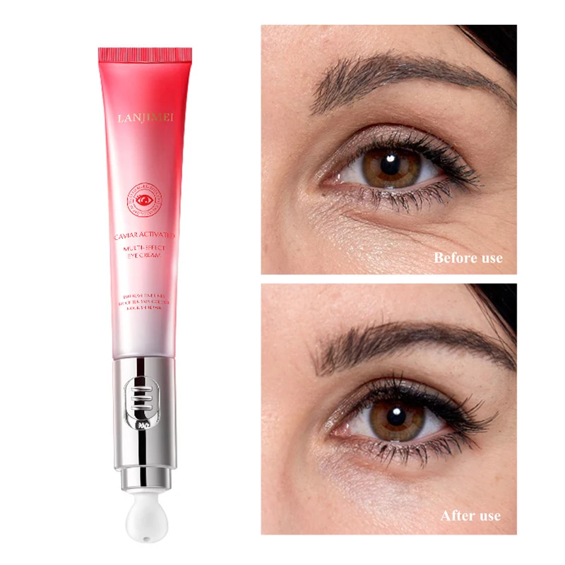 

20ml Electric Massager Eye Cream Caviar Revitalizing Multi-Effect Eye Cream Soothing, Moisturized, Diminishing Fine Lines Repair