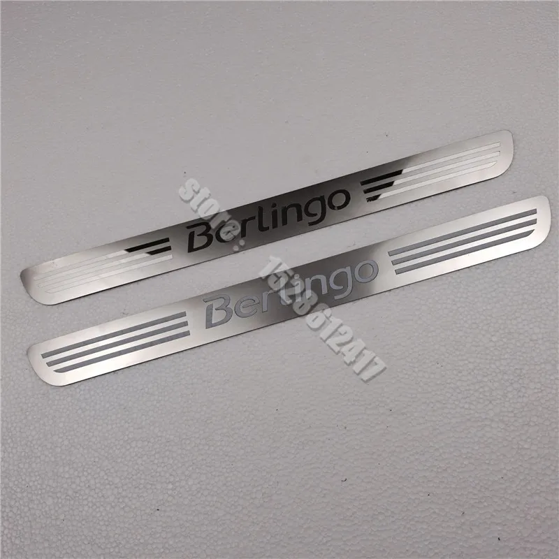 

for Citroen Berlingo B9 MK2 II 2008 - 2019 Stainless Steel Scuff Plate/Door Sill Door Sill Scuff Plate Welcome Pedal Car-styling