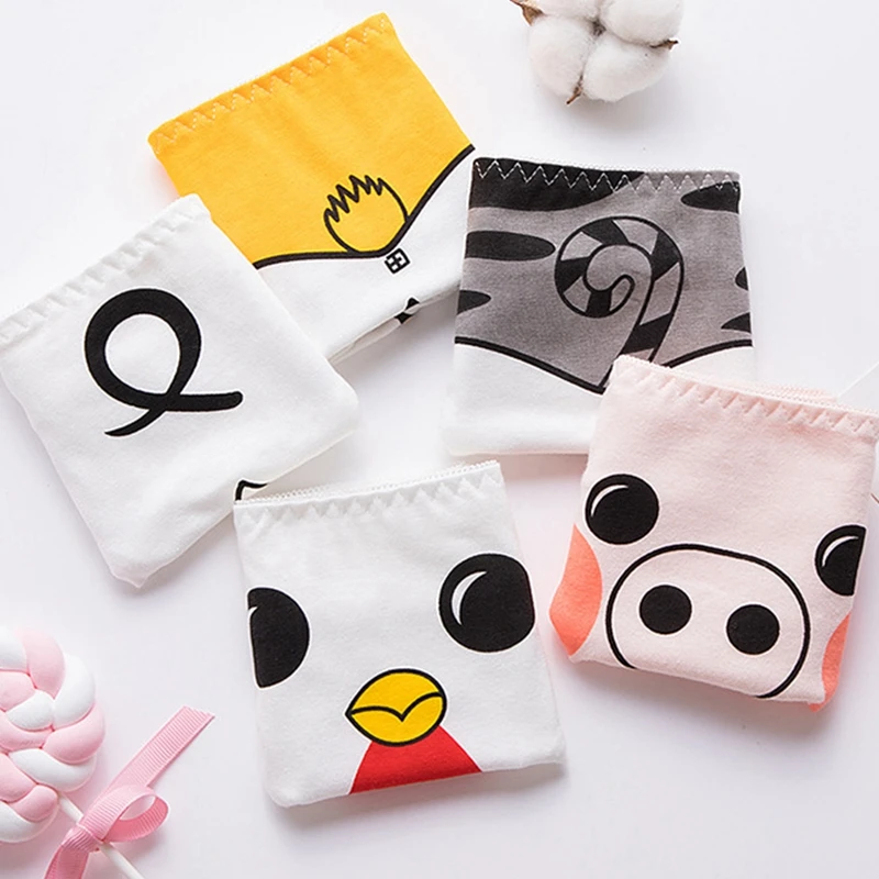 Милые Мультяшные трусы для девочек с принтом kawaii, женские трусики, нижнее белье, дышащее, комфортное, свежее, с низкой талией, хлопковое нижнее белье для девушек