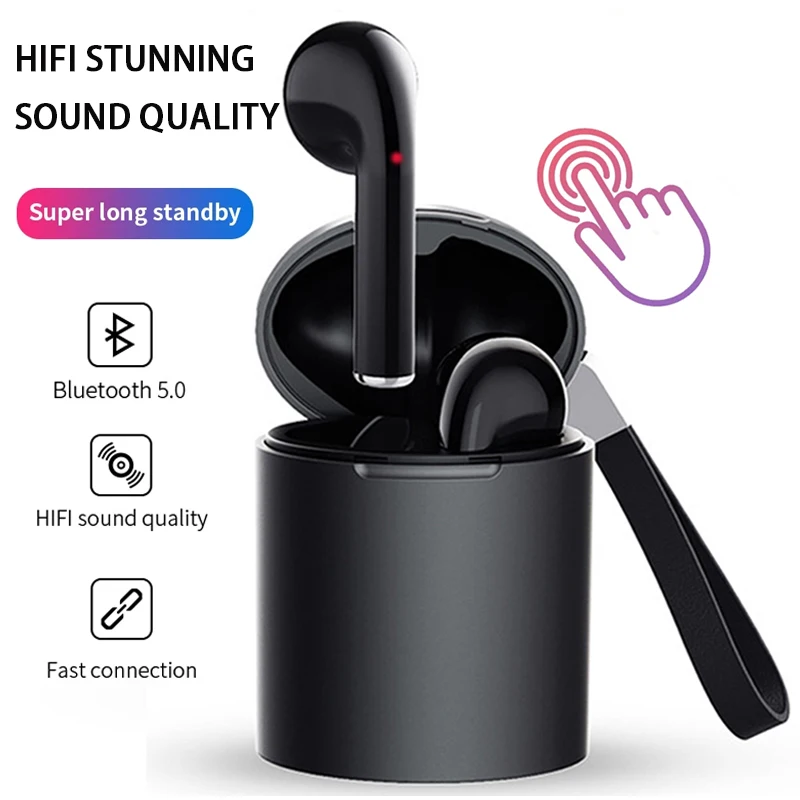 

X10 Bluetooth Earphones Wireless Headphone Fingerprint Touch Stereo Music Headset For Iphone Huawei Xiaomi Sports Earbuds TWS