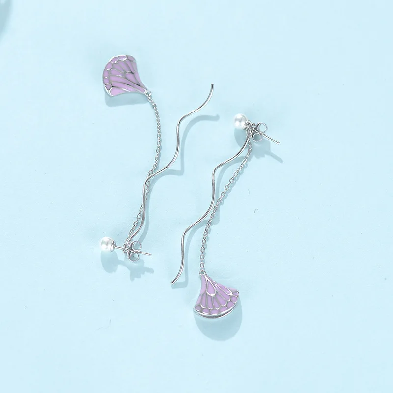 Морская раковина ветер и солнце красивое романтическое чистое серебро маленькая