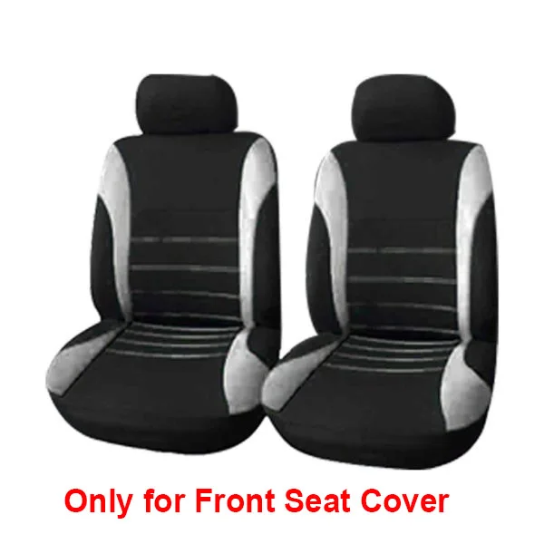 4pcs Grey 4 шт./9 шт. универсальные автомобильные чехлы для сидений, аксессуары, чехлы для сидений для Лада Фольксваген, красные, синие, серые, желтые, зеленые, защита для автомобильных сидений - Название цвета: 4pcs Grey