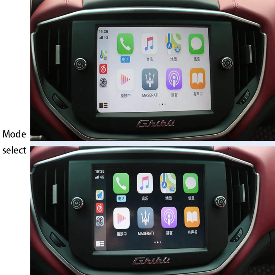 Apple / Android CarPlay для Maserati ghiдоступ Quattroporte сенсорный экран Заводская мультимедийная