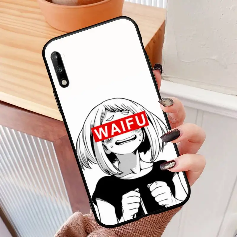 

Sugoi Senpai Anime Waifu Phone Case For Xiaomi F1 mi8SE mi5 10Pro lite Note2 3 Mi6 8 9 A2 Plus 9T Lite Cover Fundas Coque