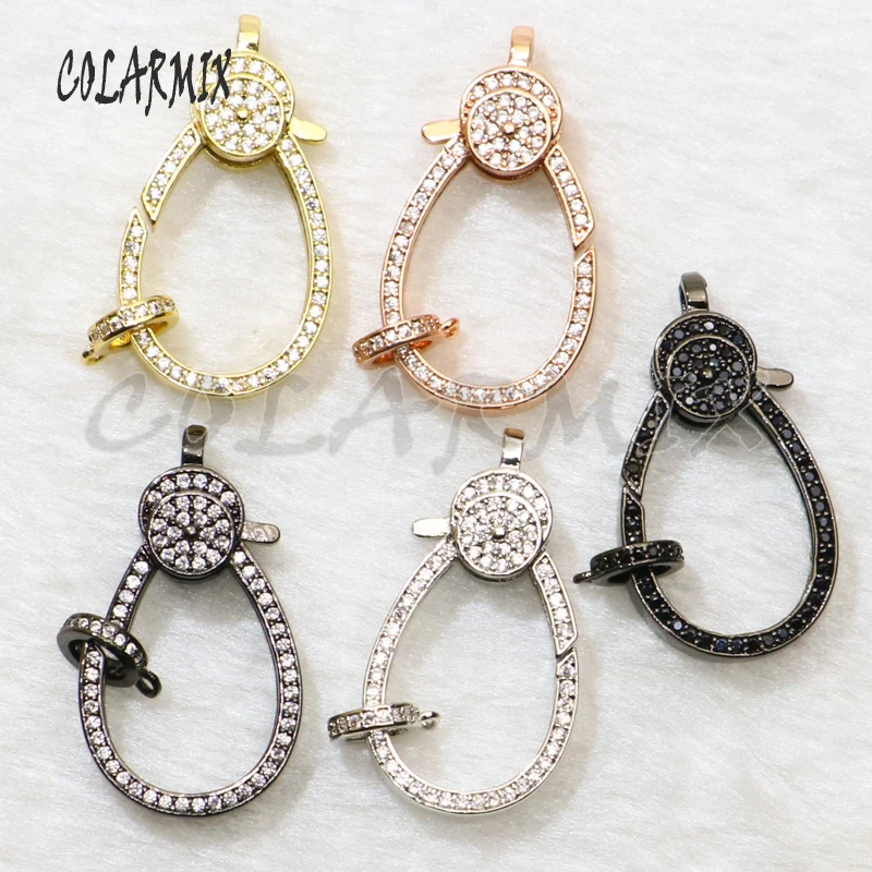 4 шт. оптовая продажа циркониевая застежка ювелирные аксессуары разъем для