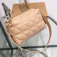 diamond lattice women leather bag shoulder purses and handbag for phone girls women shoulder phone purse euro style female 2021