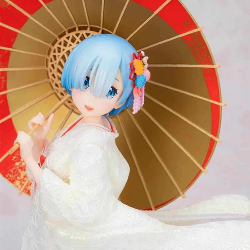 

11.4" Anime Life In A Different World From Zero Rem Furyu Shiromuku GK Box Action Figure Collectible Model Toy Y112 29cm