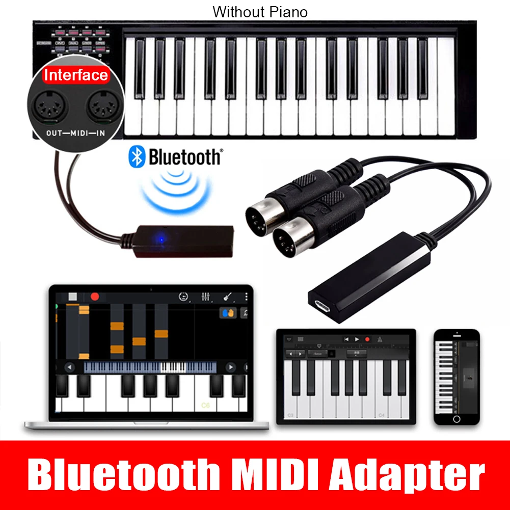 Конвертер MIDI-адаптер профессиональный стабильный музыкальный инструмент