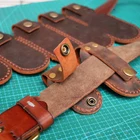 Складной нож из воловьей кожи для улицы, плоскогубцы, чехол с быстрой кнопкой, оболочка, пояс, пряжка для ремня