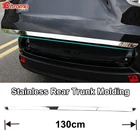 Для Toyota Highlander Kluger 2014 2015 2016 2017 2018 2019 Нержавеющая Задняя дверь багажника Крышка-дверца Хромовая отделка