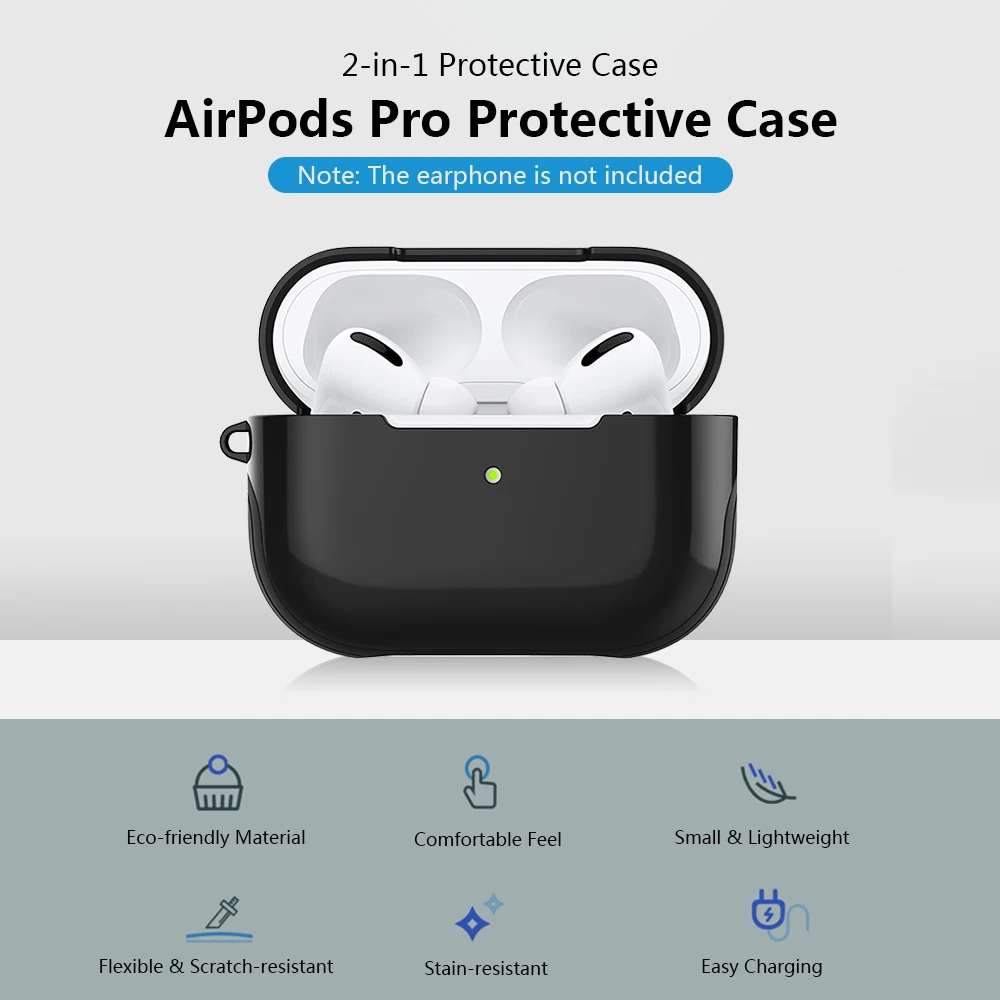 Жесткий противоударный чехол для Airpods Pro Bluetooth-наушников защитный s | Электроника