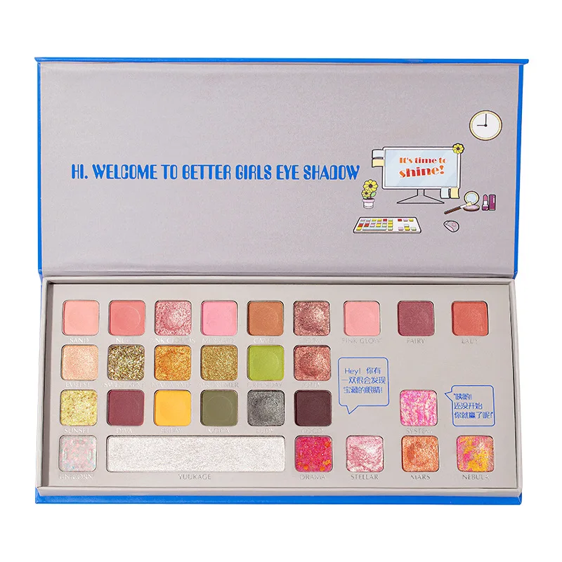

Eye Shadow Highlight 28 Color Long Lasting Waterproof Sweat-proof And Not Easy To Smudge Blush Eye Shadow Palette