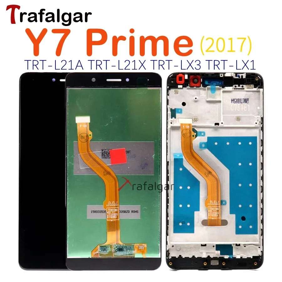 Для huawei Y7 ЖК-дисплей Дисплей Сенсорный экран для huawei Y7 Prime ЖК-дисплей Экран с рамкой TRT-L21 TRT-LX1 TRT-LX2 TRT-LX3