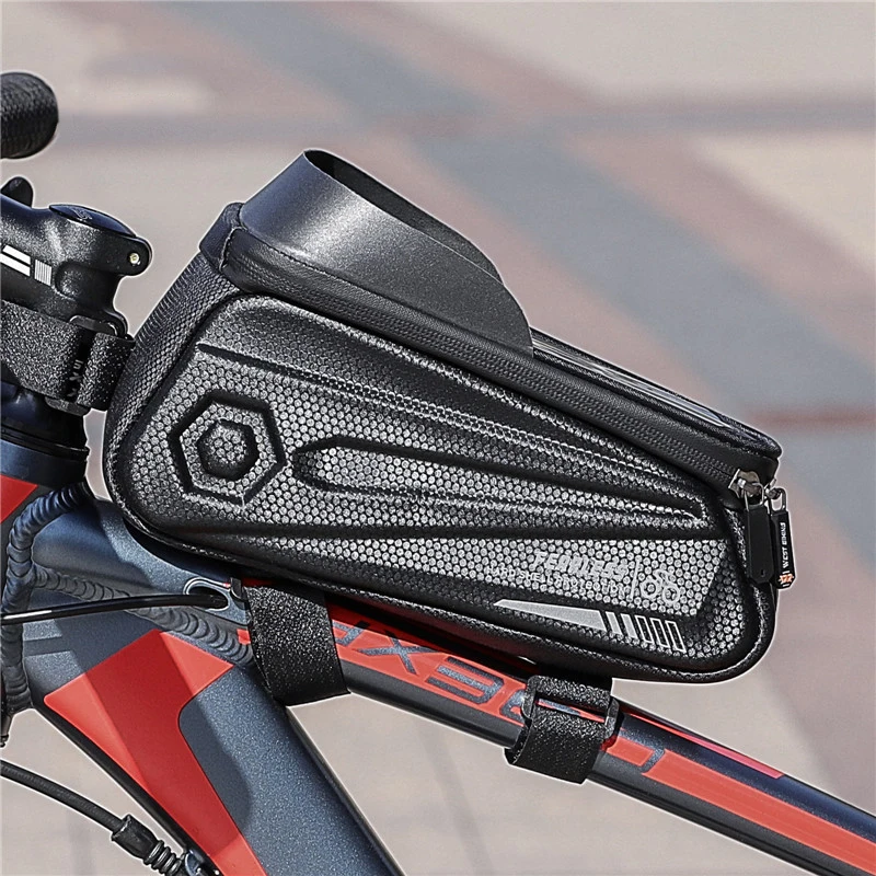 

Bike Handlebar Bag Bicycle Front Frame Bag Waterproof Top Tube Phone Mount Pack Phone Case Holder For 7 Iphone Plus Xs Max