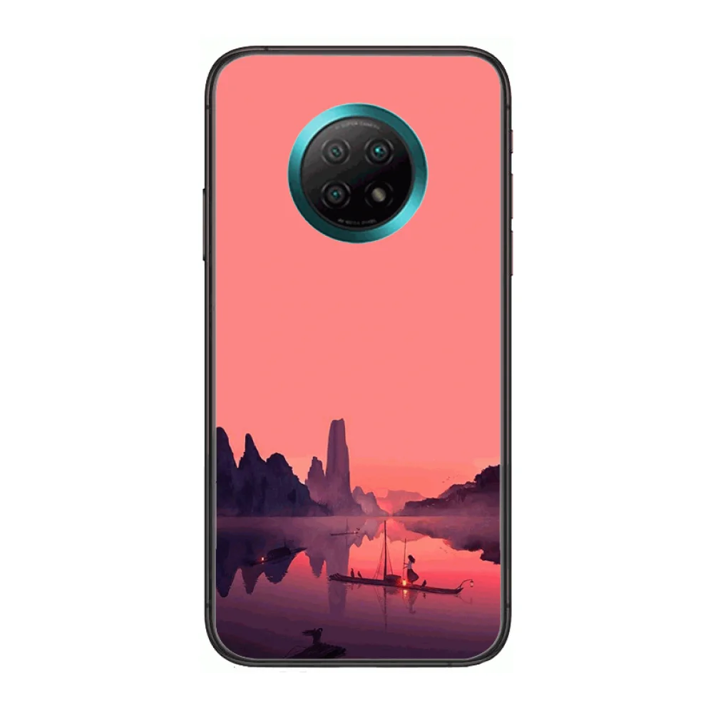 

Personalized customization Mobile phone case with soft TPU bag Phone Case For xiaomi Redmi Note 9S 8 7 6 5 A Pro T Anime Black