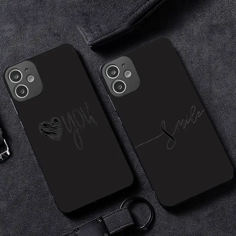 

Love Heart Letter Phone Case for iPhone 12 11 mini pro XS MAX XR 8 7 6 6S Plus X 5S SE 2020