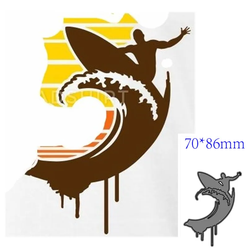 

Металлические Вырубные штампы, форма для серфинга, украшение для скрапбукинга, бумаги, рукоделия, ножа, форма, лезвие, перфоратор, трафареты