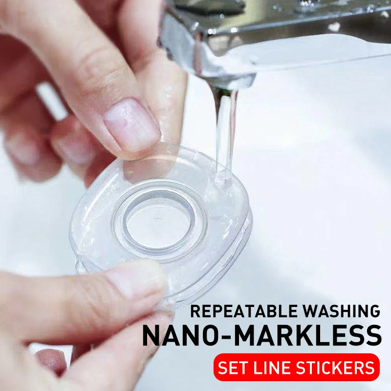 Universal Car Mobile Phone Holder Gel Paste Nano Stickers No Trace Nano Paste Rubber Pad Wall Stickers For Smartphone Kitchen
