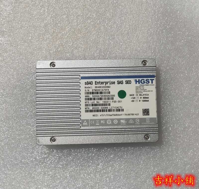 HGST STEC S840 1 92 T 2 5 SSD S846E2000M2 SAS SSD|Платы расширения| |
