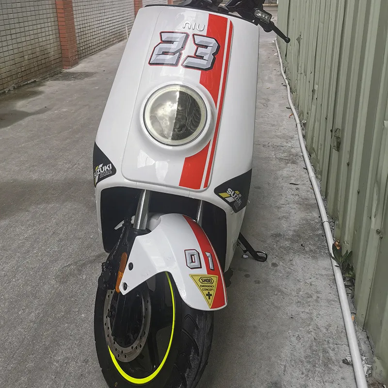 Креативный дизайн мотоциклетная наклейка с цифрами автомобильный Стайлинг