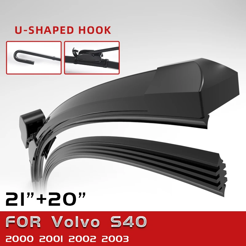 

CELANOVA Double Sided Rubber Windscreen Wiper Front Wiper Blades For Volvo S40 2000-2003 21"+20"