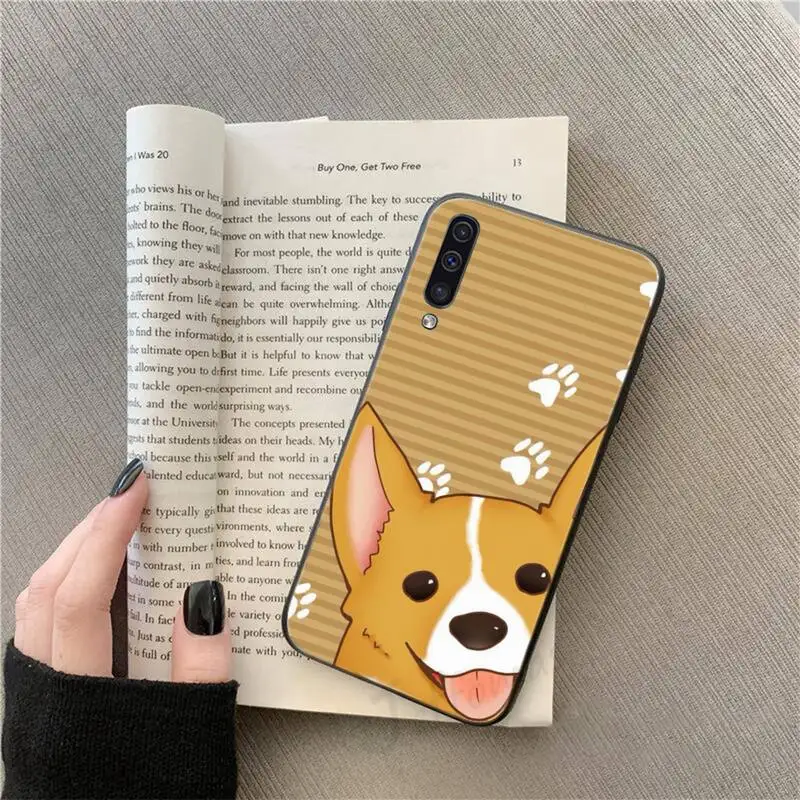 

Welsh corgi pembroke cute cartoon dog Phone Case For Samsung galaxy S 9 10 20 A 10 21 30 31 40 50 51 71 s note 20 j 4 2018 plus