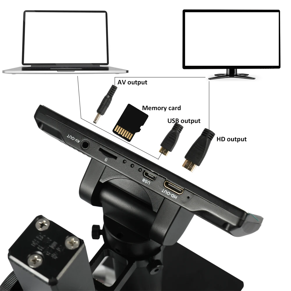 ADSM302 цифровой микроскоп usb камера с микрофоном 560X высокого расстояния объекта 1080P