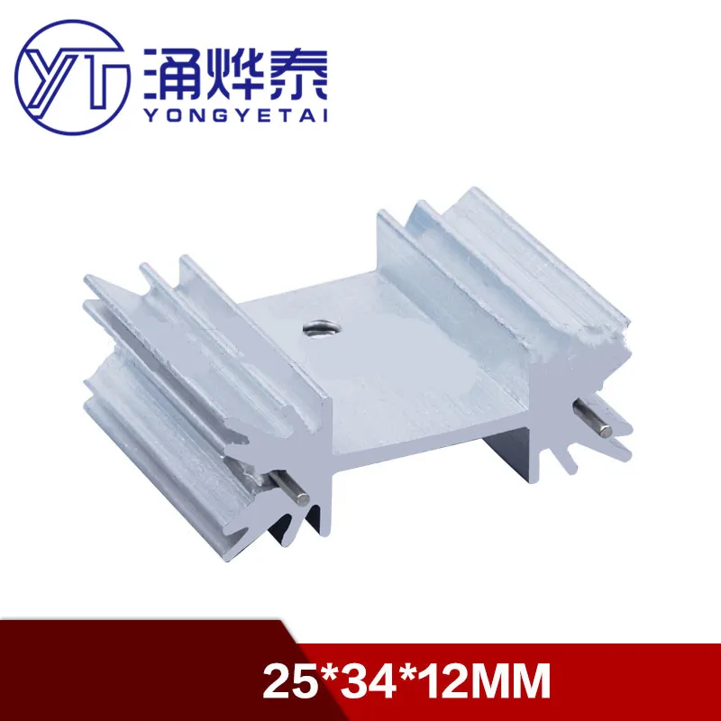 

YYT 5PCS Mos tube heat sink 25*34*12mm IC radiator Triode cooling plum blossom audio radiator