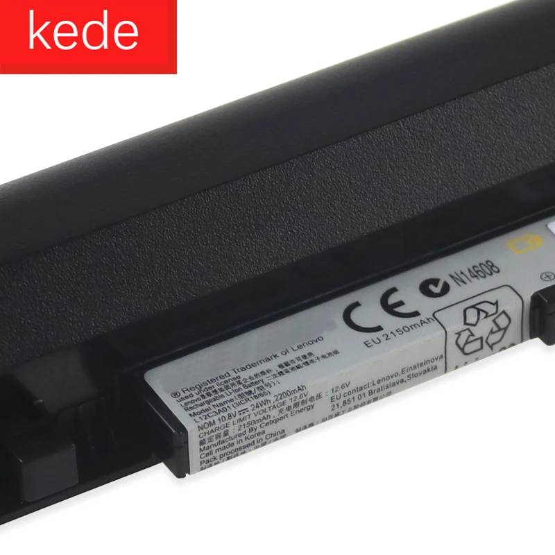 Kede аккумулятор для ноутбука lenovo IdeaPad S20/30 S210 S215 L12S3F01 L12C3A01 L12M3A01 3ICR19/66 10,8 V 2200 мА-ч