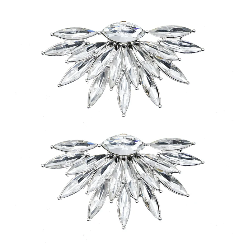 

1 Pair Shoes Ornament Needle Buckles High Heels Diamond Buckles Bridal Wedding Accessories BMF88