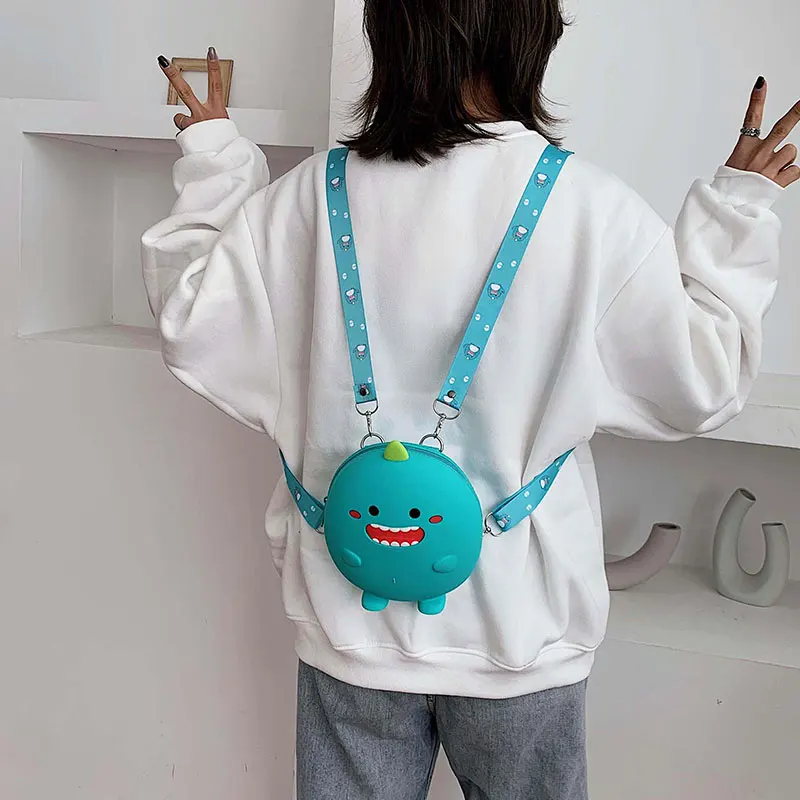 Мягкие силиконовые детские рюкзаки с забавным мультяшным рисунком школьный