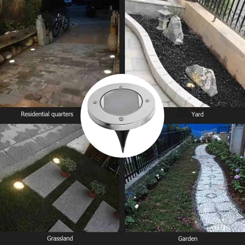 

2LED Solar Courtyard Path Buried Light 7 Color Changing Garden Landscape Lamp Colorful Gradient Decorative Wild Good-Looking