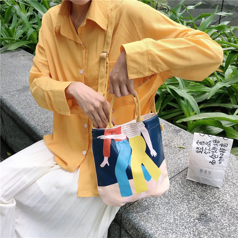 Модная Холщовая Сумка с индивидуальным изображением удобная сумка для хранения