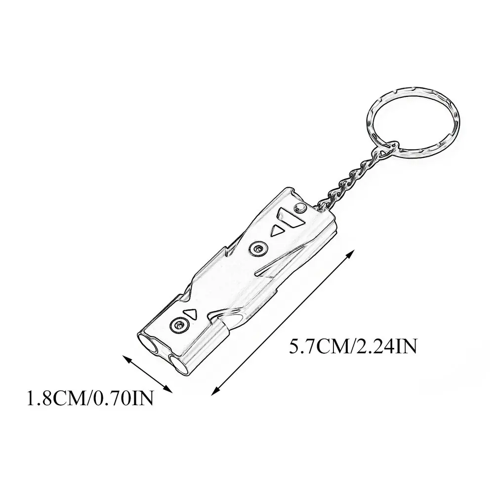 

Portable 150db Whistle Alarm Durable Stainless Steel Outdoor Survival Whistle Lifesaving Camping Hiking Emergency