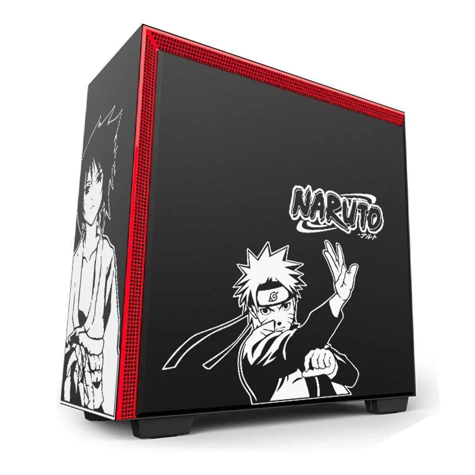 Uzumaki Anime Stickers for PC Case Cartoon Decor Decal ATX Mid Tower Computer Waterproof Easy Removable Hollow Out |