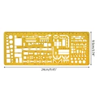 Профессиональный архитектурный шаблон чертеж линейки, инструмент для измерения трафаретов для студентов 97QB