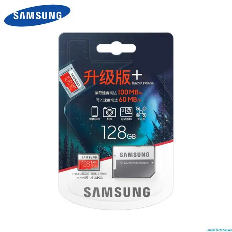 original samsung micro sd card 128gb evo plus flash memory card 32gb 64gb 256gb 512gb class 10 uhs i high speed microsd tf card free global shipping