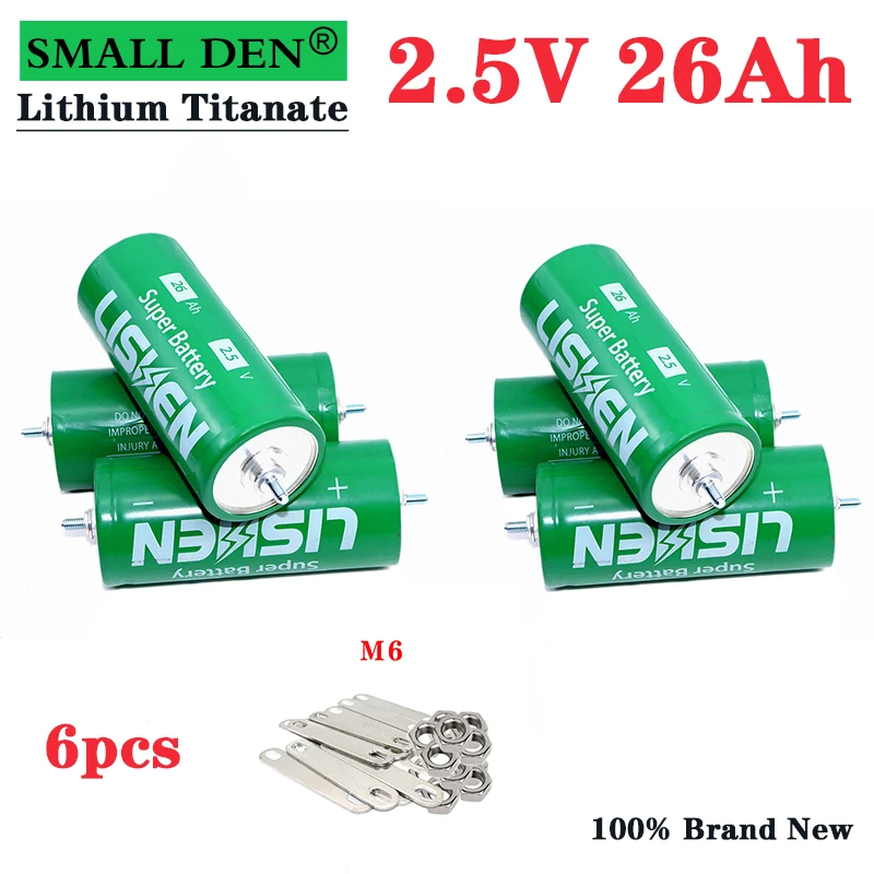 6 шт. литий-титанатный аккумулятор 2 5 в 26 Ач |