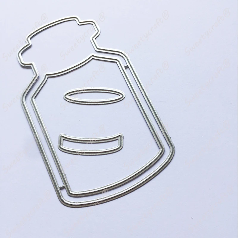 Штампы штампы скрапбукинга встряхивание желаний бутылка с рамкой для резки