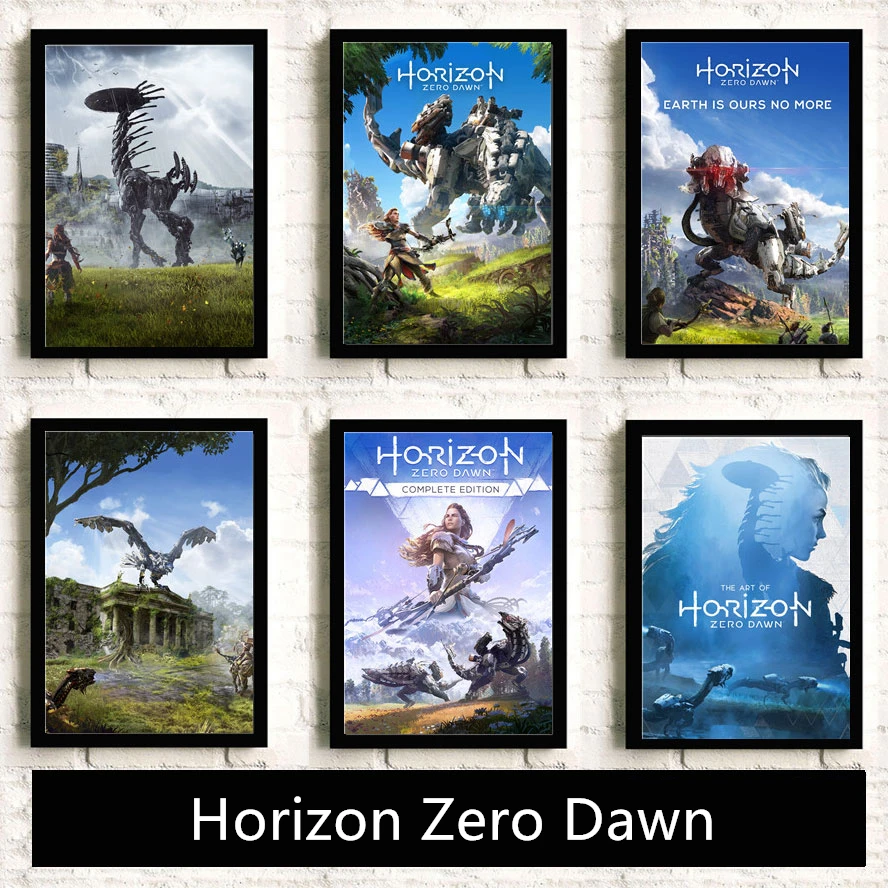 Плакаты и принты Horizon Zero Dawn для игр настенные художественные декоративные