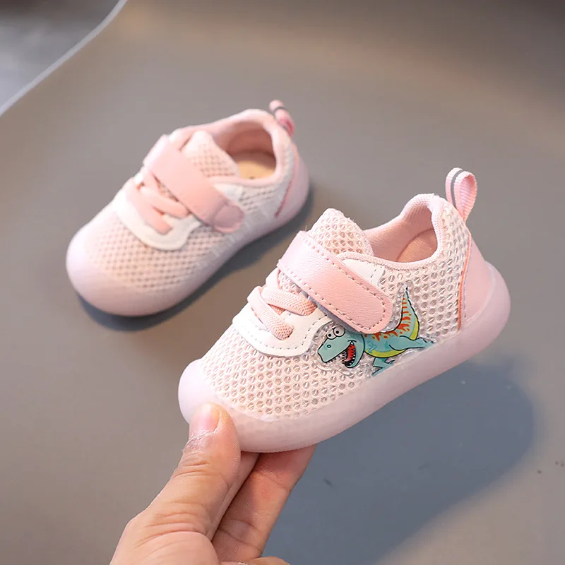 

Children's Air-mesh Shoes for Baby Up To A Year 2021 Walker Shoe for Girl Boy Autumn New Soft Sole Casual Shoes Breathable 16-20